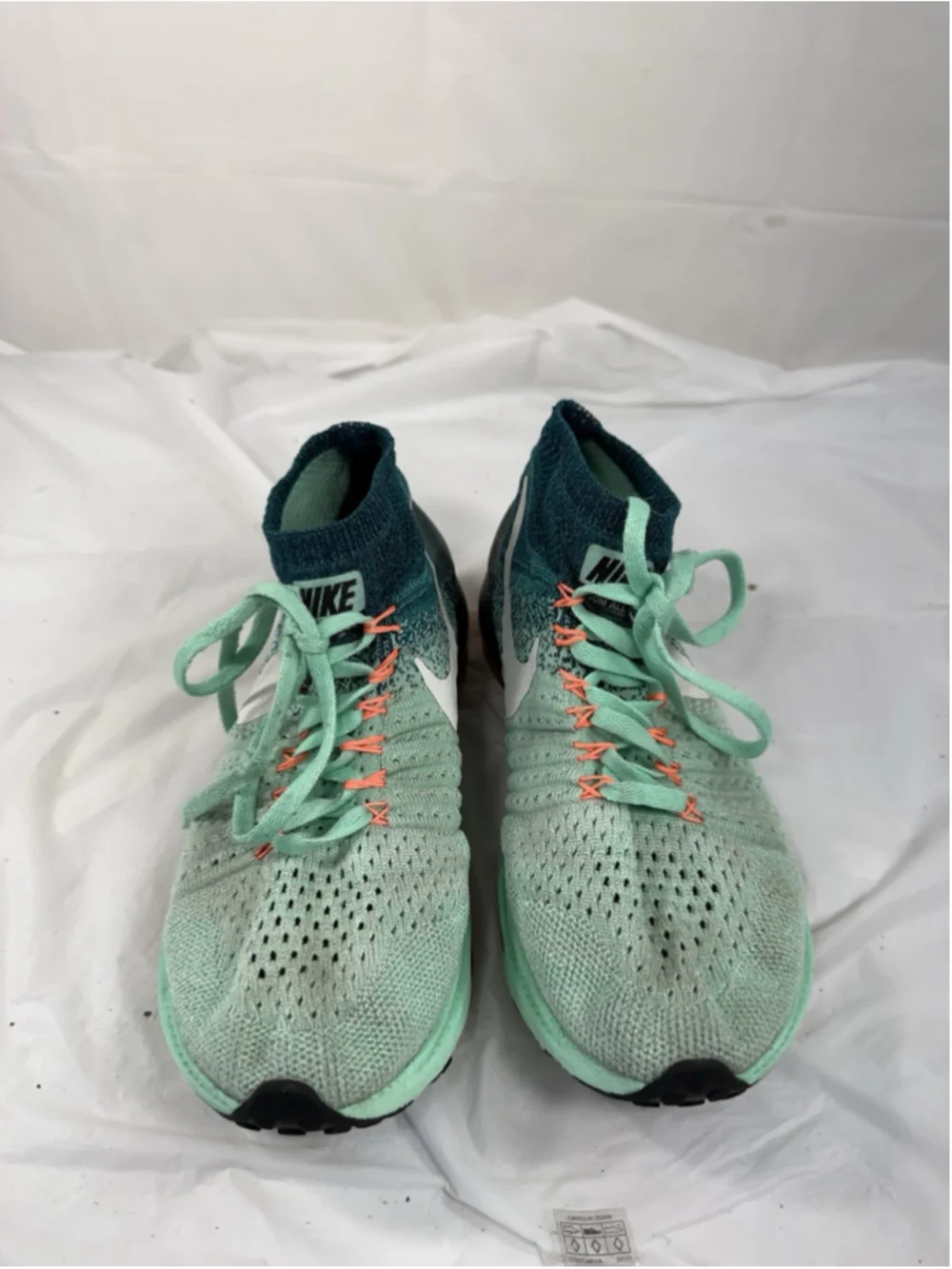 Nike LunarEpic Flyknit H2O Repel Shield Green Running Shoes 849665-300 Women 7